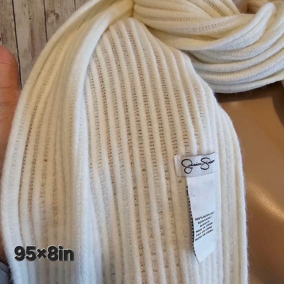 Women's Jessica Simpson Scarf, Off-white - Picture 6 of 6